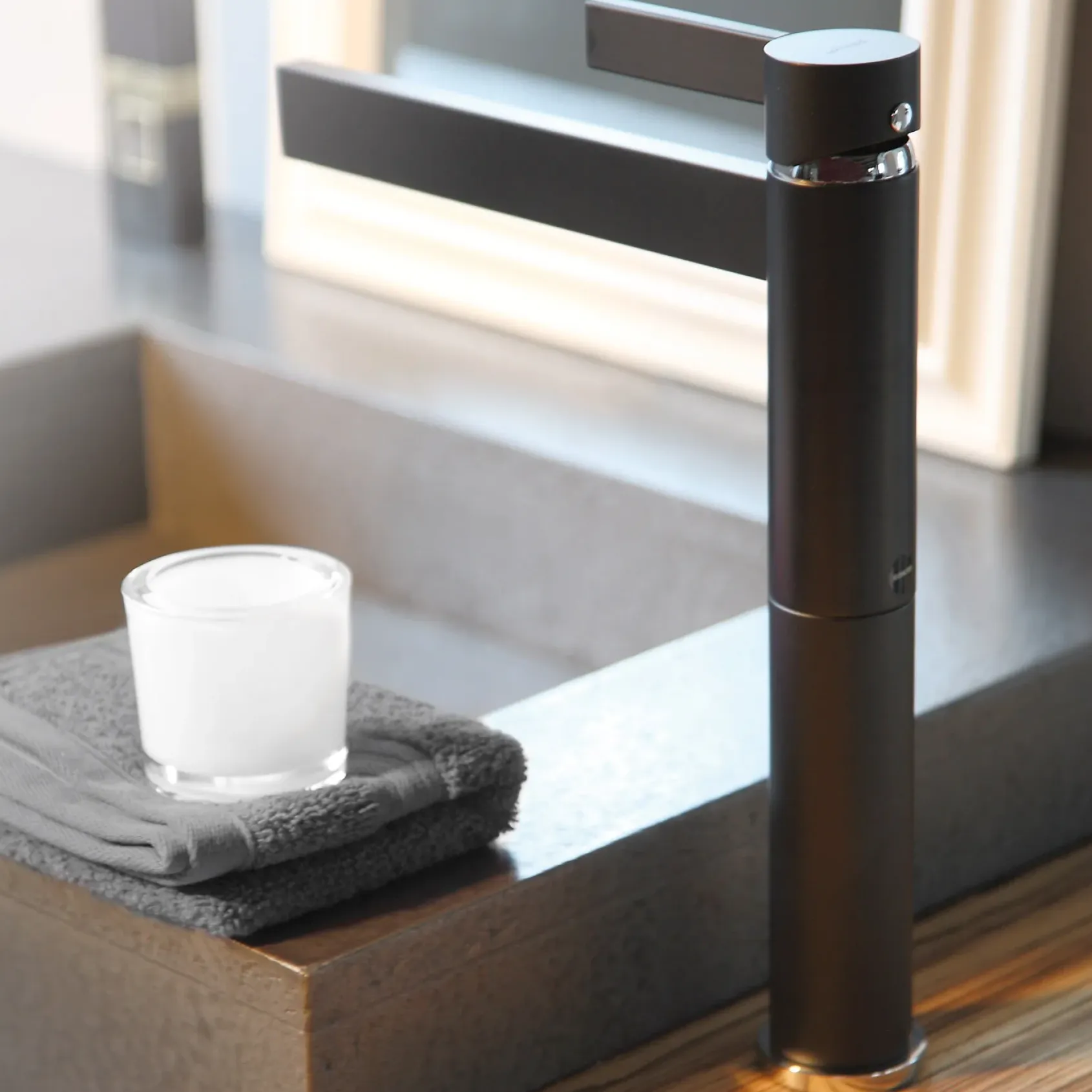 MaestroBath 1.2 GPM Primavera Luxury Designer ADA Bathroom Faucet, Black, Without pop-up drain, Lead-Free Brass, Matt Black, FAU-PRM-BLK