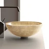 MaestroBath 17" Monarca Glass Vessel ADA Oval Bathroom Sink, Gold and Silver, Crystal, Glossy Gold Silver , ATE-MON-GLS