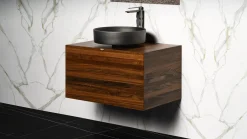 MaestroBath 30" Velluto 75 Bathroom Vanity, Walnut Wood Elegance for Stylish Bathroom Decor, VAN-VEL75-WNT