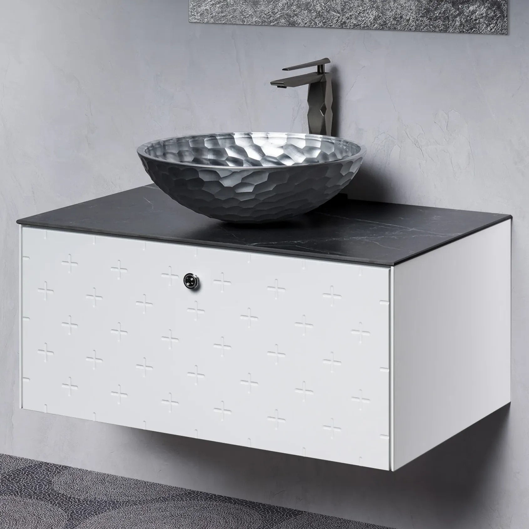 MaestroBath Sogno Modern Bathroom Vanity, White, 32, Wood, VAN-SGN32-WHT