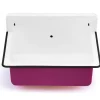 Nantucket Sinks Anchor 19.5" x 14" Irregular Wallmount Iron Bathroom Sink with Accessories, White/White, NS-ACBS20OF-PNKW