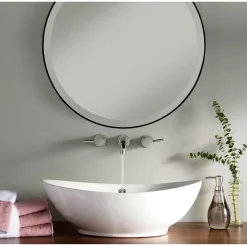 Nantucket Sinks Brant Point 23" Ceramic Bathroom Vessel Sink, White, NSV305