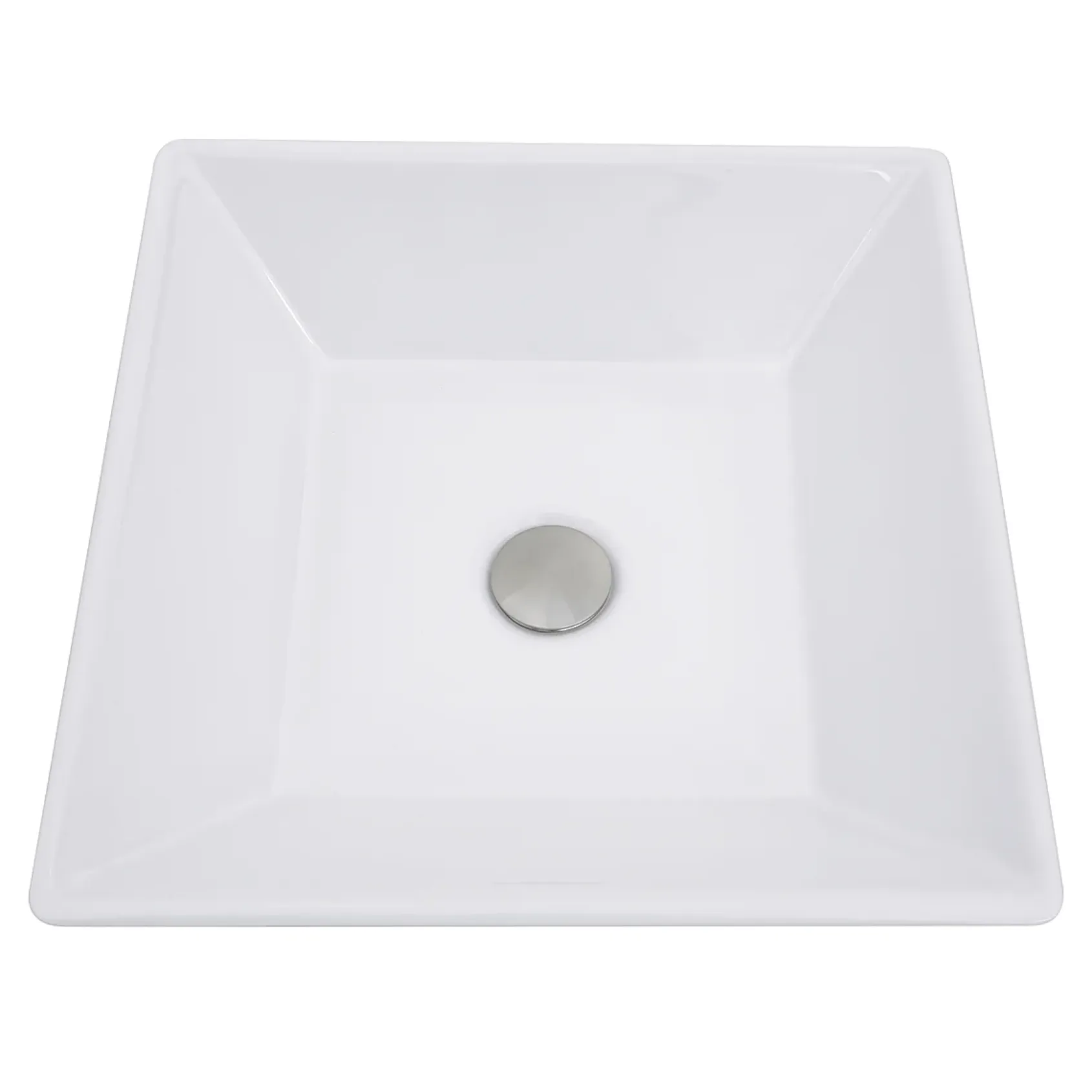 Nantucket Sinks Brant Point 16" Ceramic Bathroom Vessel Sink, White, NSV109