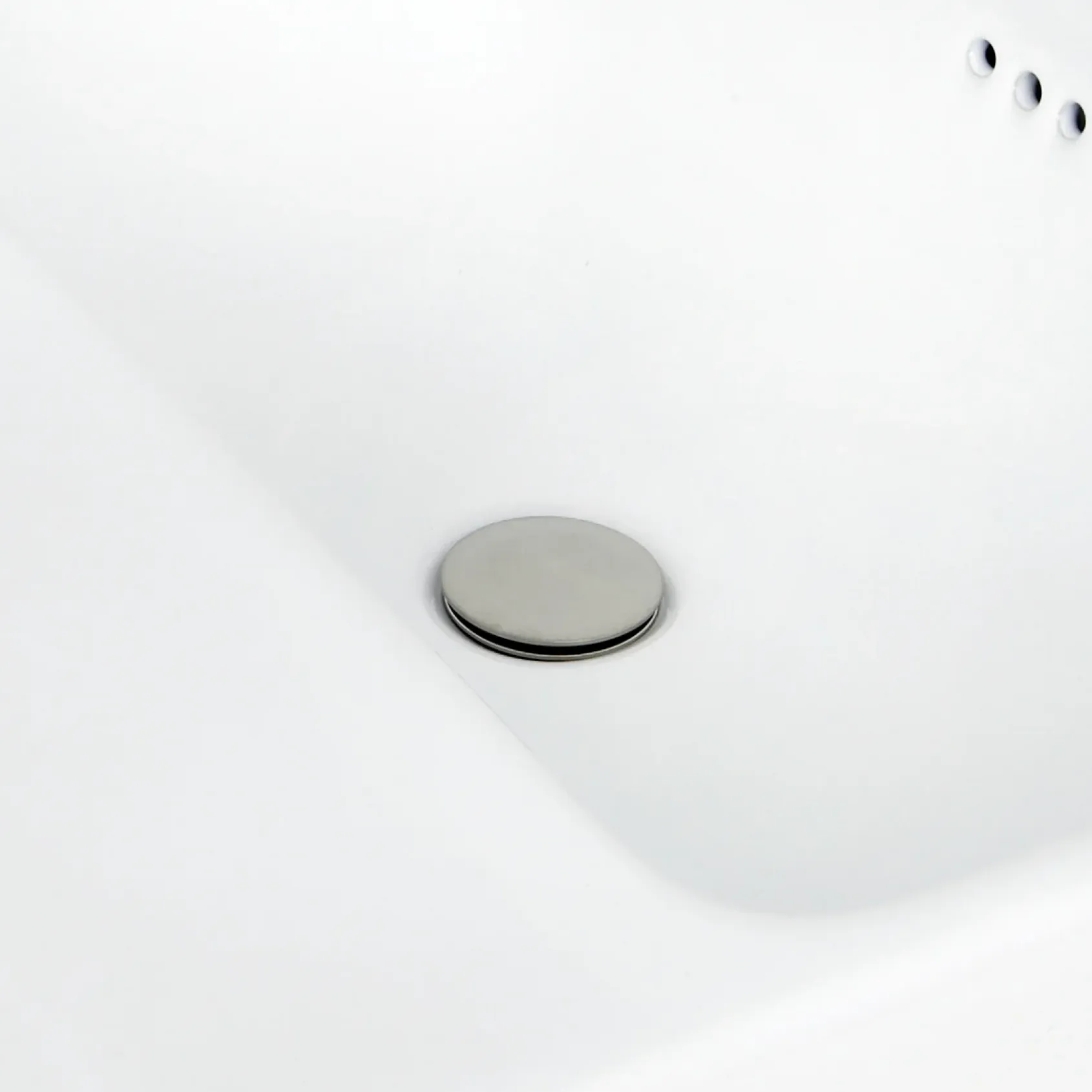 Nantucket Sinks Brant Point 23" Ceramic Bathroom Sink, White, DI-2317-R8
