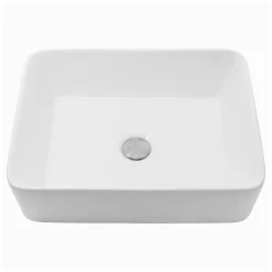 Nantucket Sinks Brant Point 19" Ceramic Bathroom Vessel Sink, White, NSV105