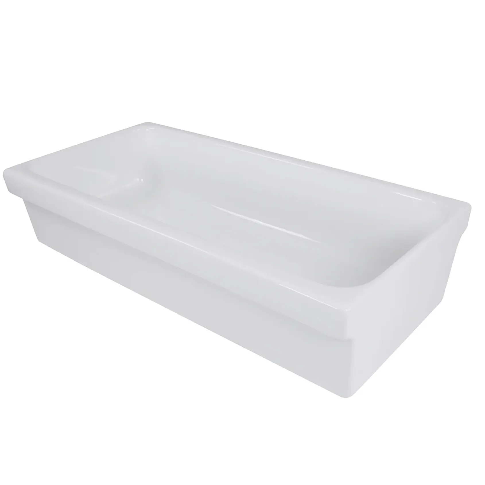 Nantucket Sinks Brant Point 36" Fireclay Bathroom Sink, White, Canal35-90