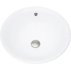 Nantucket Sinks Brant Point 17" Ceramic Bathroom Vessel Sink, White, NSV218