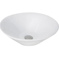 Nantucket Sinks Brant Point 17" Ceramic Bathroom Vessel Sink, White, NSV222