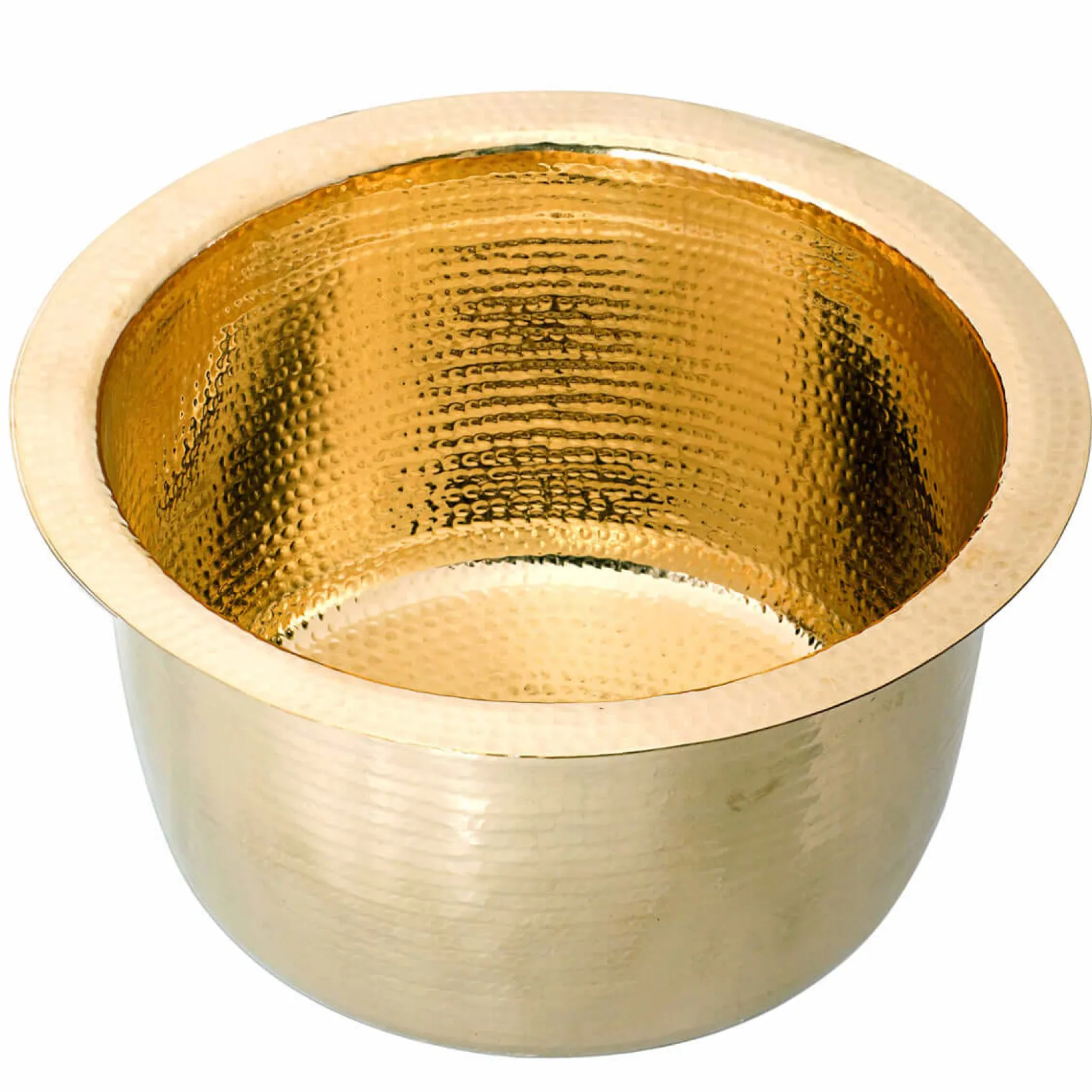 Nantucket Sinks Brightwork Home 15" Round Brass Bar/Kitchen Sink, RS15-UB