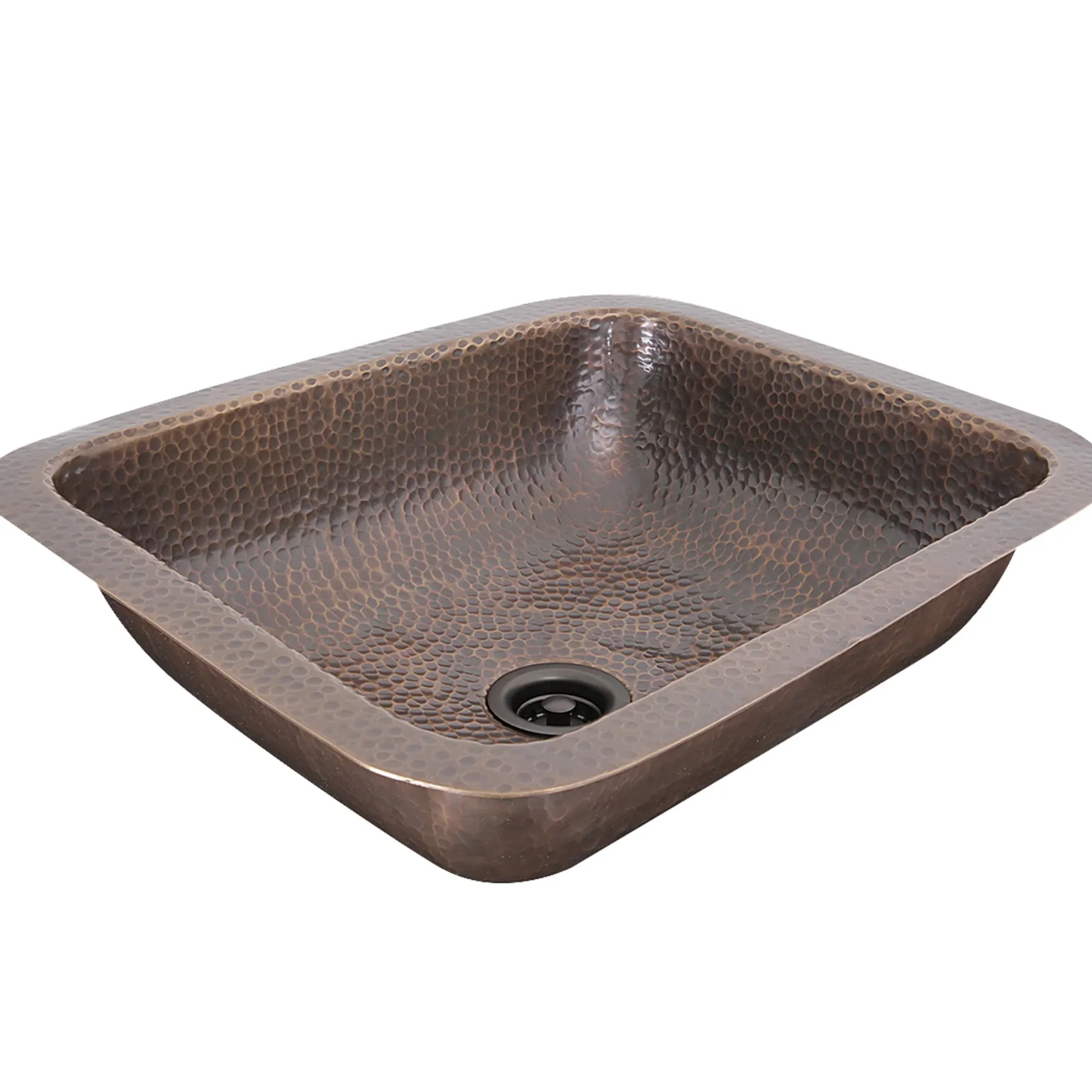 Nantucket Sinks Brightwork Home 17" Copper Bathroom Sink, REHC