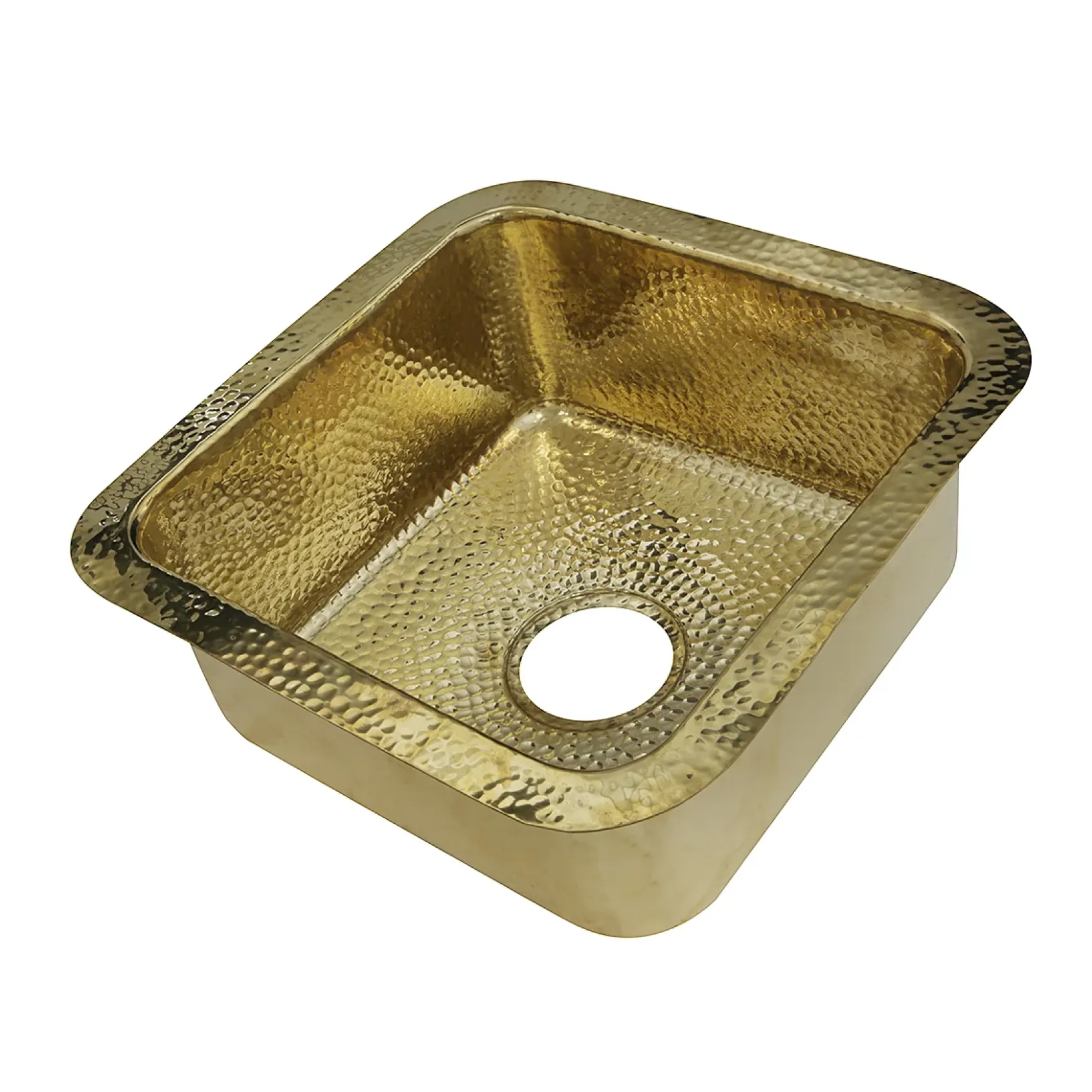 Nantucket Sinks Brightwork Home 17" Brass Bar Sink, SQRB-7