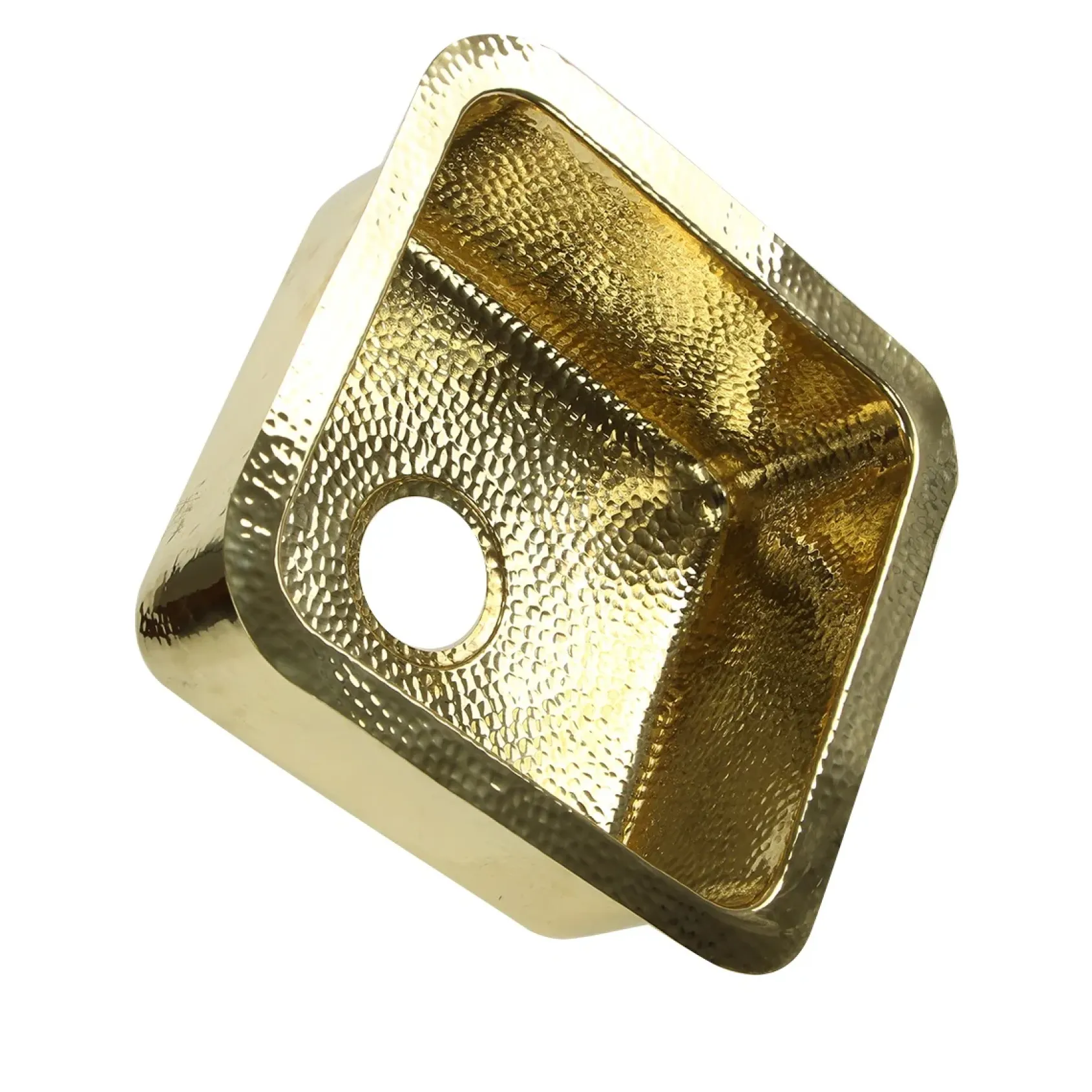 Nantucket Sinks Brightwork Home 17" Brass Bar Sink, SQRB-7