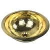 Nantucket Sinks Brightwork Home 17" Brass Bathroom Sink, RLB-OF