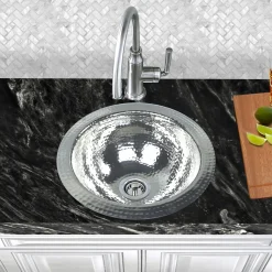 Nantucket Sinks Brightwork Home 13" Stainless Steel Bar Sink, ROS