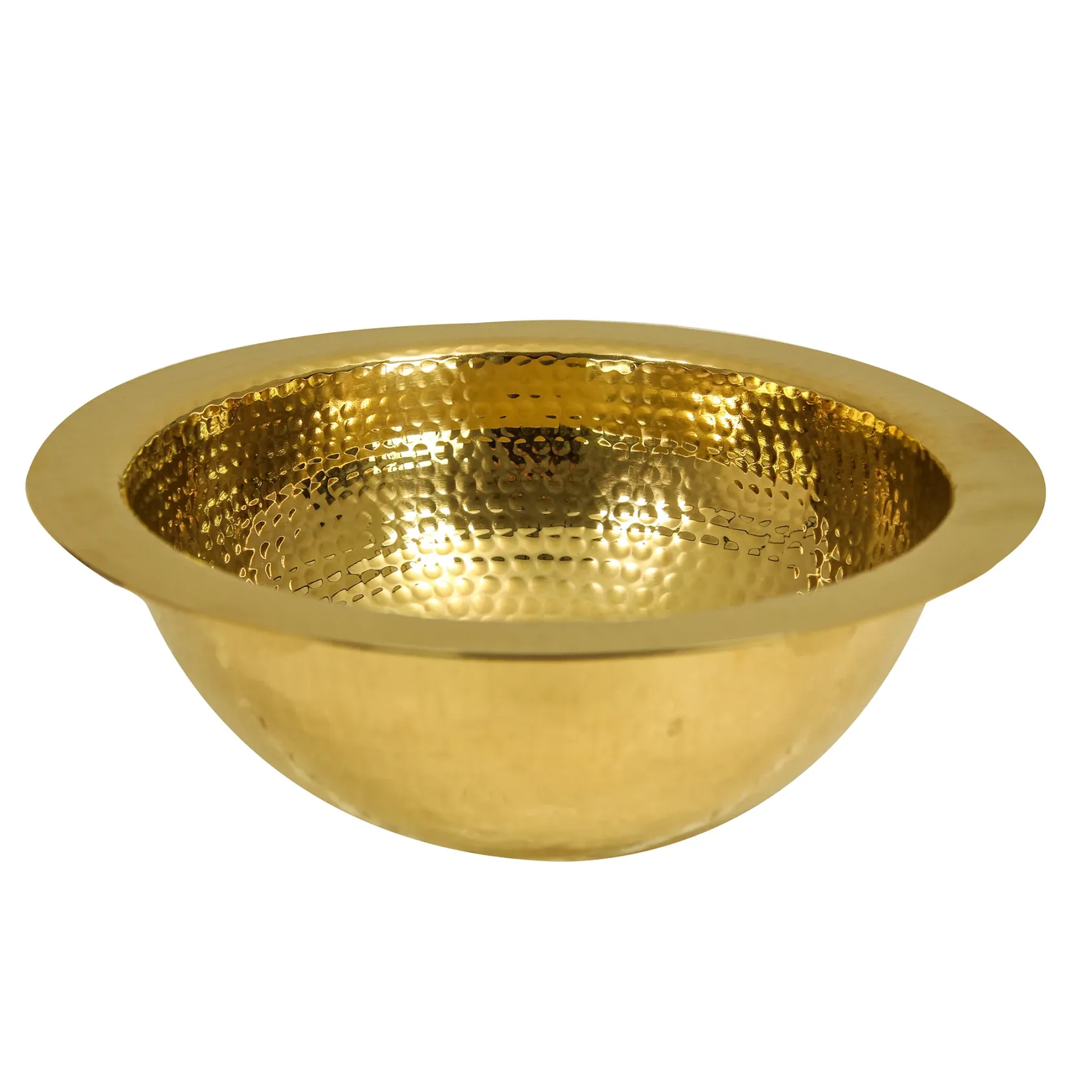 Nantucket Sinks Brightwork Home 13" Brass Bar Sink, Polished, ROB