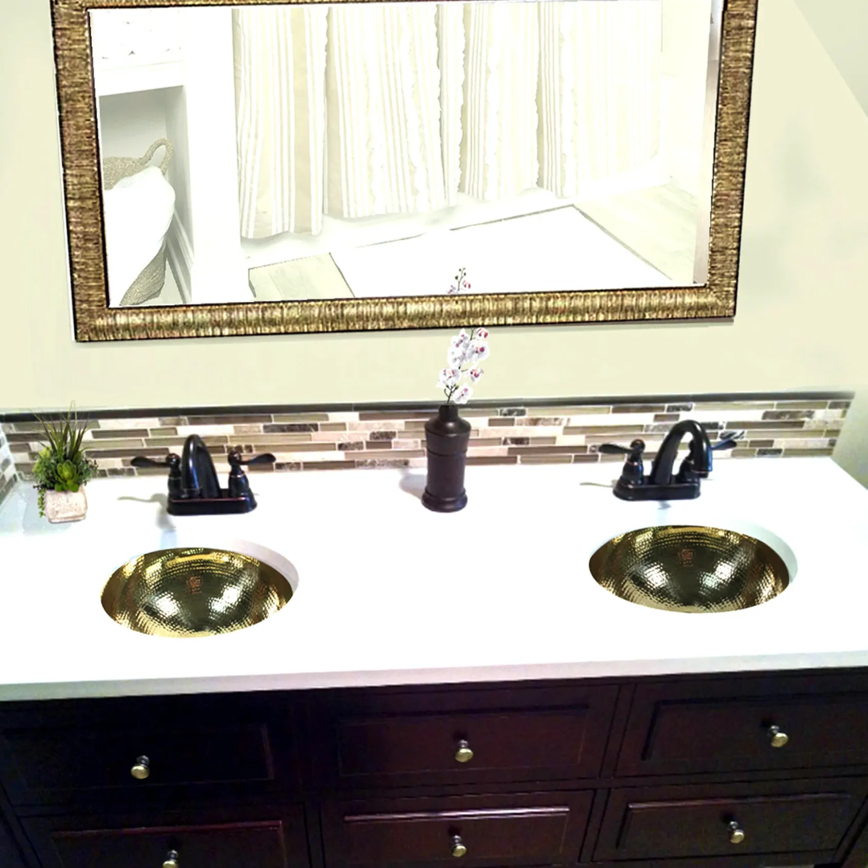 Nantucket Sinks Brightwork Home 13" Brass Bar Sink, Polished, ROB