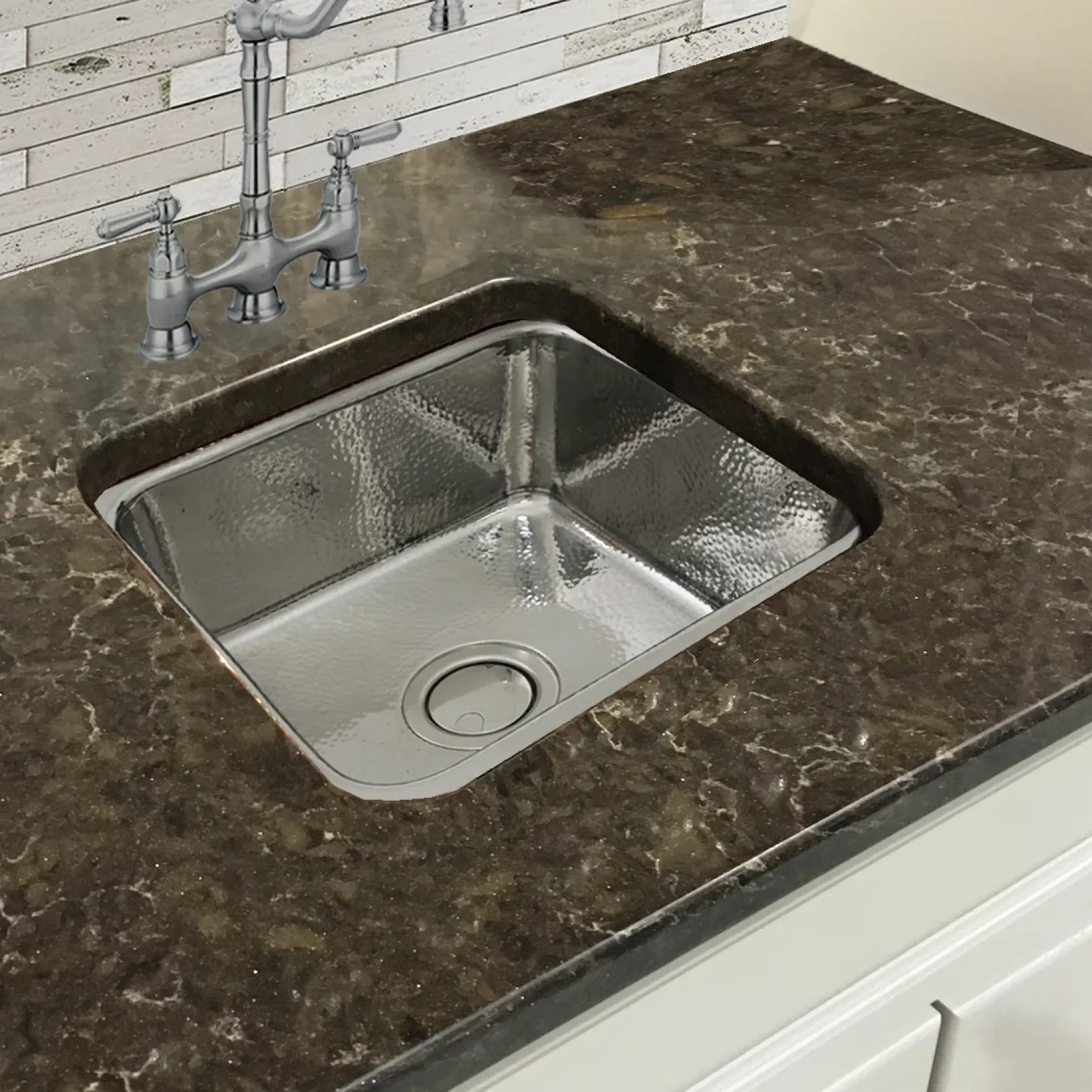 Nantucket Sinks Brightwork Home 17" Stainless Steel Bar Sink, SQRS-7
