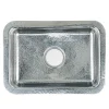 Nantucket Sinks Brightwork 20" Rectangular Stainless Steel Bar/Kitchen Sink with Accessories, 18 Gauge, RES2014