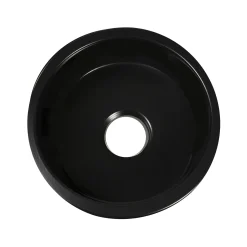 Nantucket Sinks Cape 18" Round Fireclay Bar/Prep Sink with Accessories, Matte Black, Hyannis-18MB
