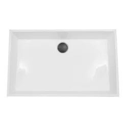 Nantucket Sinks Glacierstone 24" Glacierstone Bathroom Sink, White, NS-GSTR24