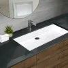 Nantucket Sinks Glacierstone 36" Bathroom Sink, White, NS-GSTR36