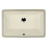 Nantucket Sinks Great Point 21" Ceramic Bathroom Sink, Bisque, UM-19x11-B