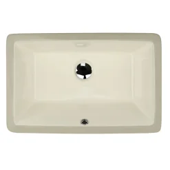 Nantucket Sinks Great Point 21" Ceramic Bathroom Sink, Bisque, UM-19x11-B