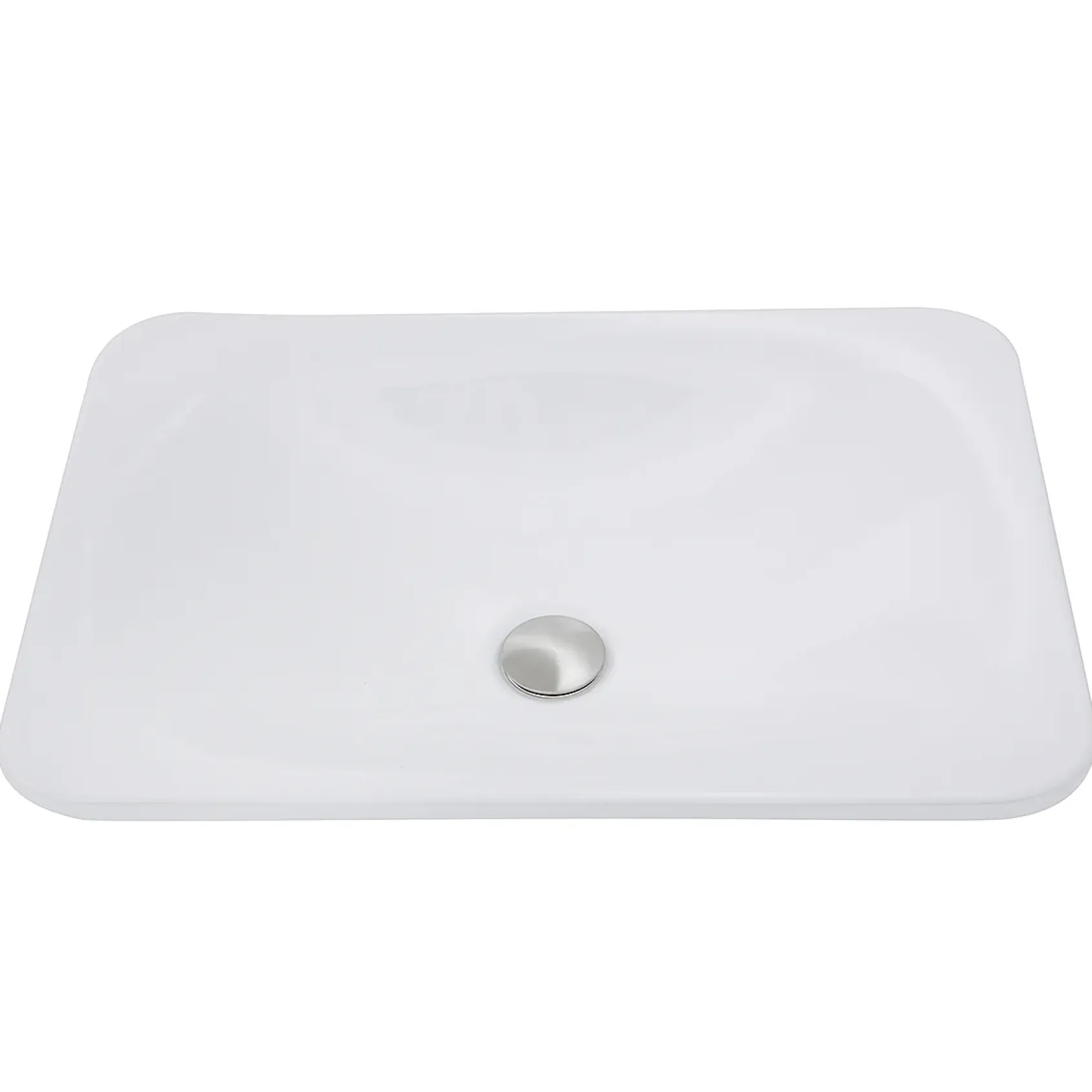 Nantucket Sinks Great Point 21" Ceramic Bathroom Sink, White, DI-2114-R
