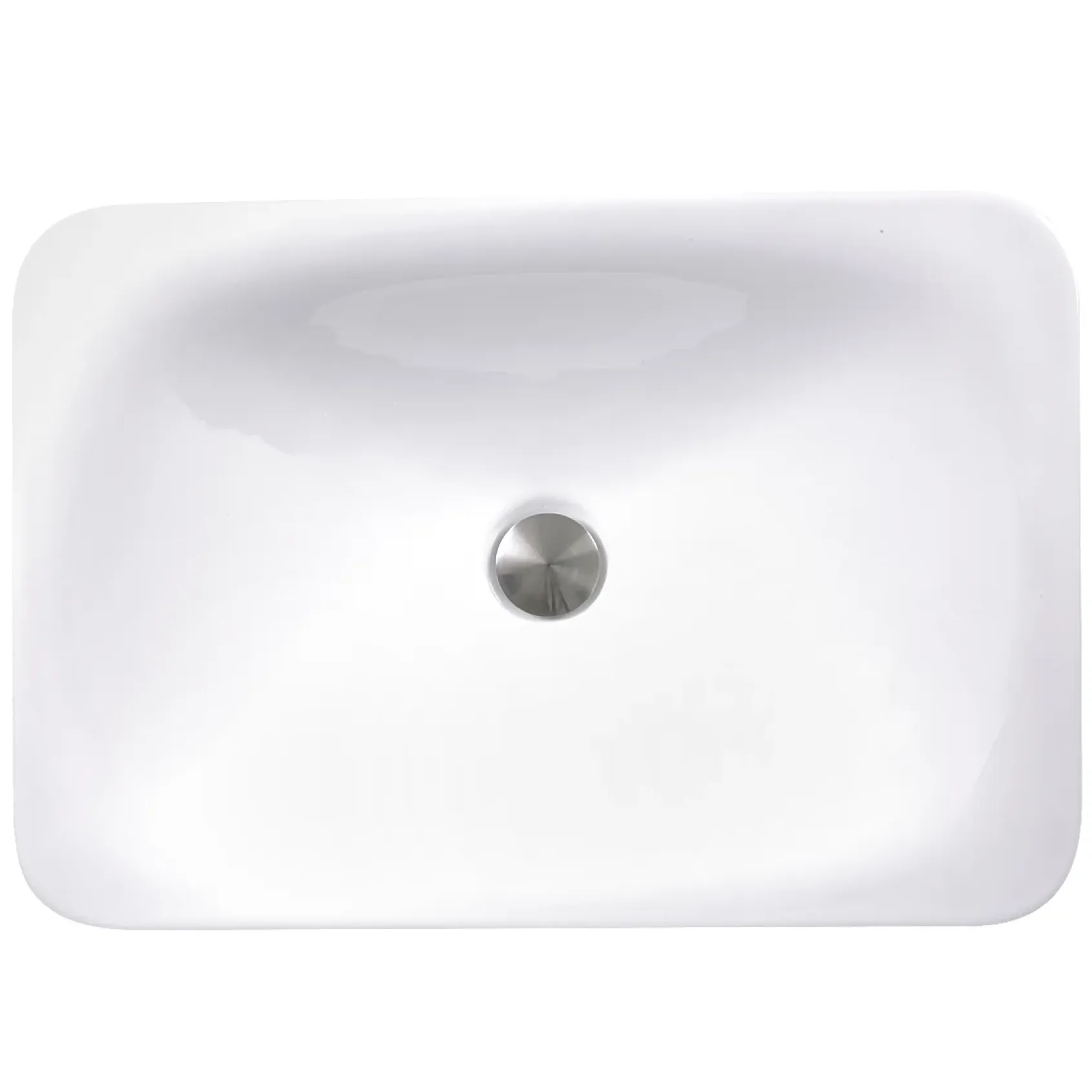 Nantucket Sinks Great Point 21" Ceramic Bathroom Sink, White, DI-2114-R