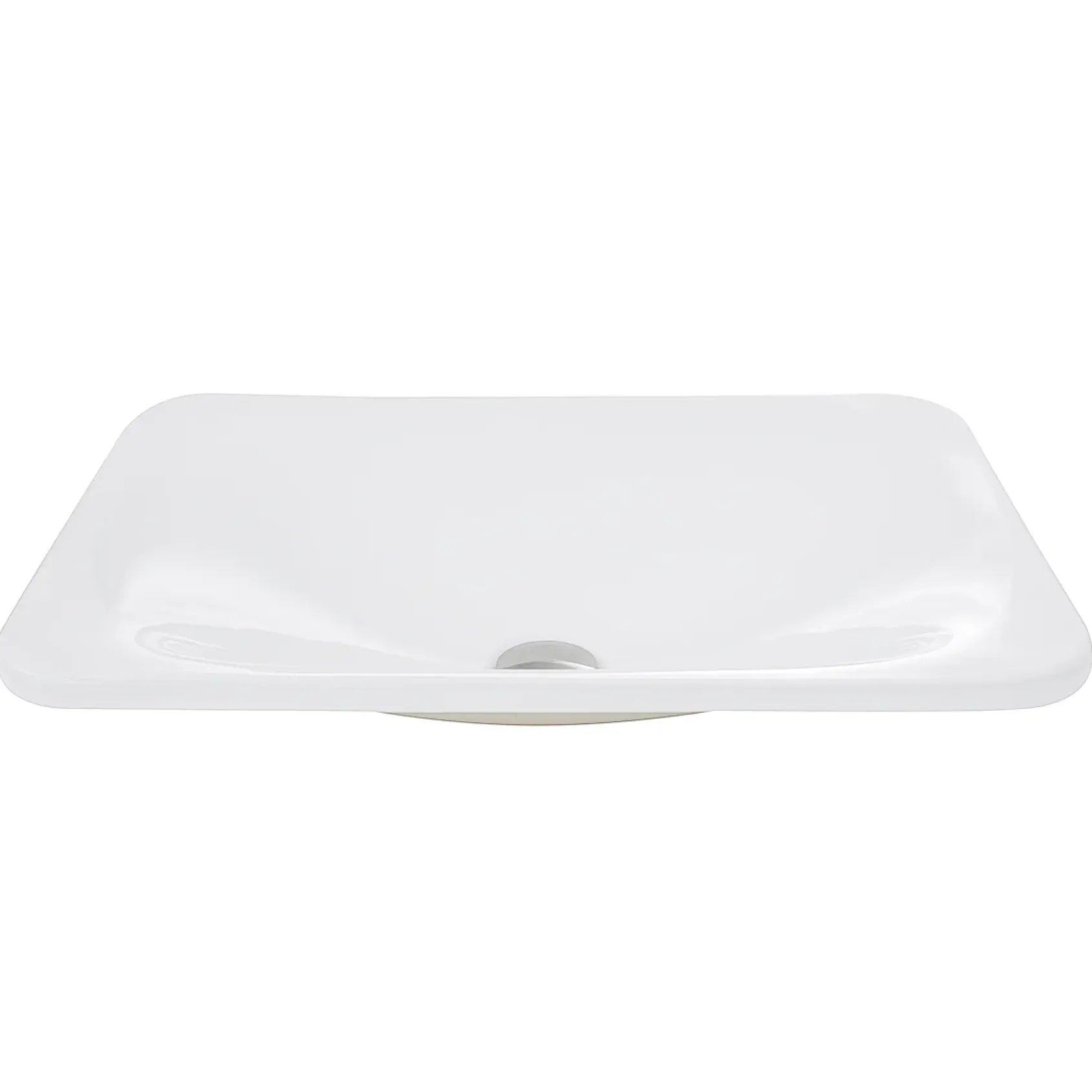 Nantucket Sinks Great Point 21" Ceramic Bathroom Sink, White, DI-2114-R