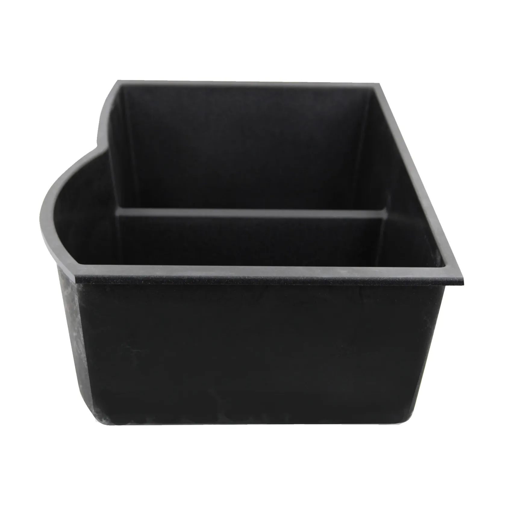 Nantucket Sinks Plymouth 33" Granite Composite Kitchen Sink, 60/40 Double Bowl, Black, PR6040-BL-UM
