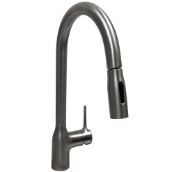 Nantucket Sinks Premium Kitchen 1.75 GPM Lever Stainless Steel Kitchen Faucet, Lever, KFPD16BRS