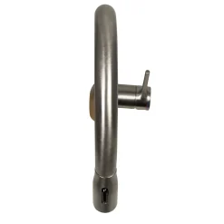 Nantucket Sinks Premium Kitchen 1.75 GPM Lever Stainless Steel Kitchen Faucet, Lever, KFPD16BRS
