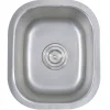 Nantucket Sinks Quidnet 15" Rectangle 304 Stainless Steel Bar/Prep Sink with Accessories, NS1512