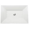Nantucket Sinks Regatta 25" Fireclay Bathroom Vessel Sink, White, RC73040W