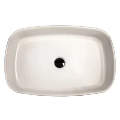Nantucket Sinks Regatta 24" x 15.75" Rectangular Fireclay Bathroom Vessel Sink with Accessories, Matte White, RC6044MW