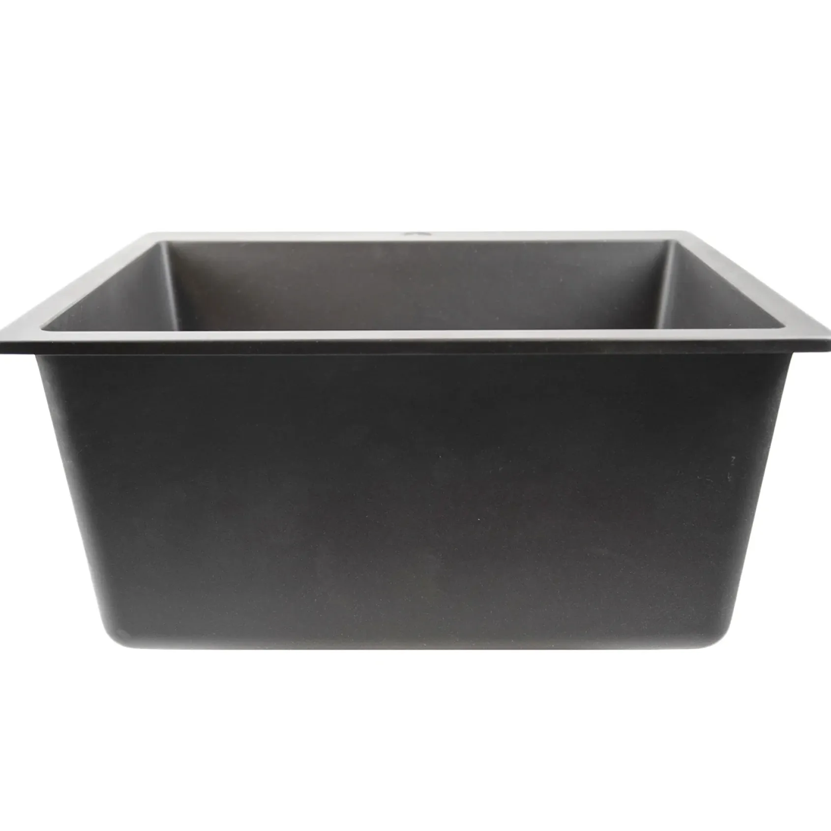 Nantucket Sinks Rockport 25" Dual Mount Granite Composite Laundry Sink, Titanium, PR2522-DM-TI