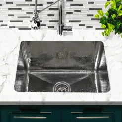 Nantucket Sinks Brightwork Home 23" Undermount Stainless Steel Kitchen Sink, 16 Gauge, KSSH2318-12