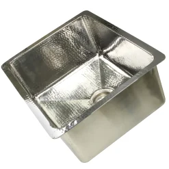 Nantucket Sinks Brightwork Home 23" Undermount Stainless Steel Kitchen/Laundry Sink, 16 Gauge, KSSH2318-9