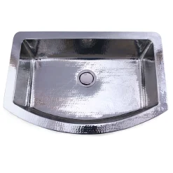 Nantucket Sinks Brightwork Home 33" Stainless Steel Farmhouse Sink, 16 Gauge, FSSH3322