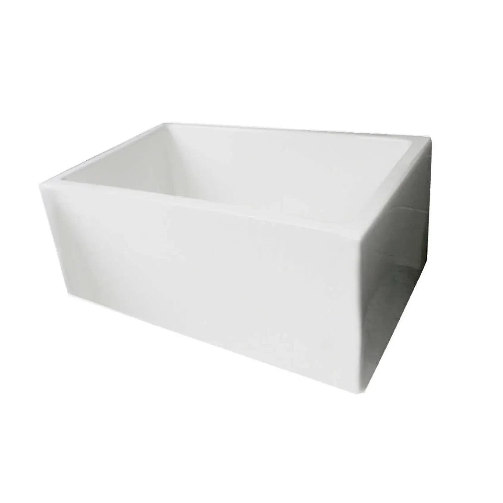 Nantucket Sinks Cape 24" Fireclay Farmhouse Sink, White, Hyannis-24