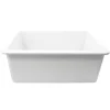 Nantucket Sinks Cape 27" Fireclay Kitchen Sink, White, Wellfleet-2719W