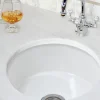 Nantucket Sinks Cape 18" Fireclay Kitchen Sink, White, Hyannis-18