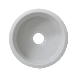 Nantucket Sinks Cape 18" Fireclay Kitchen Sink, White, Hyannis-18