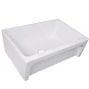 Nantucket Sinks Cape 30" Fireclay Farmhouse Sink, White, WH3018FCL