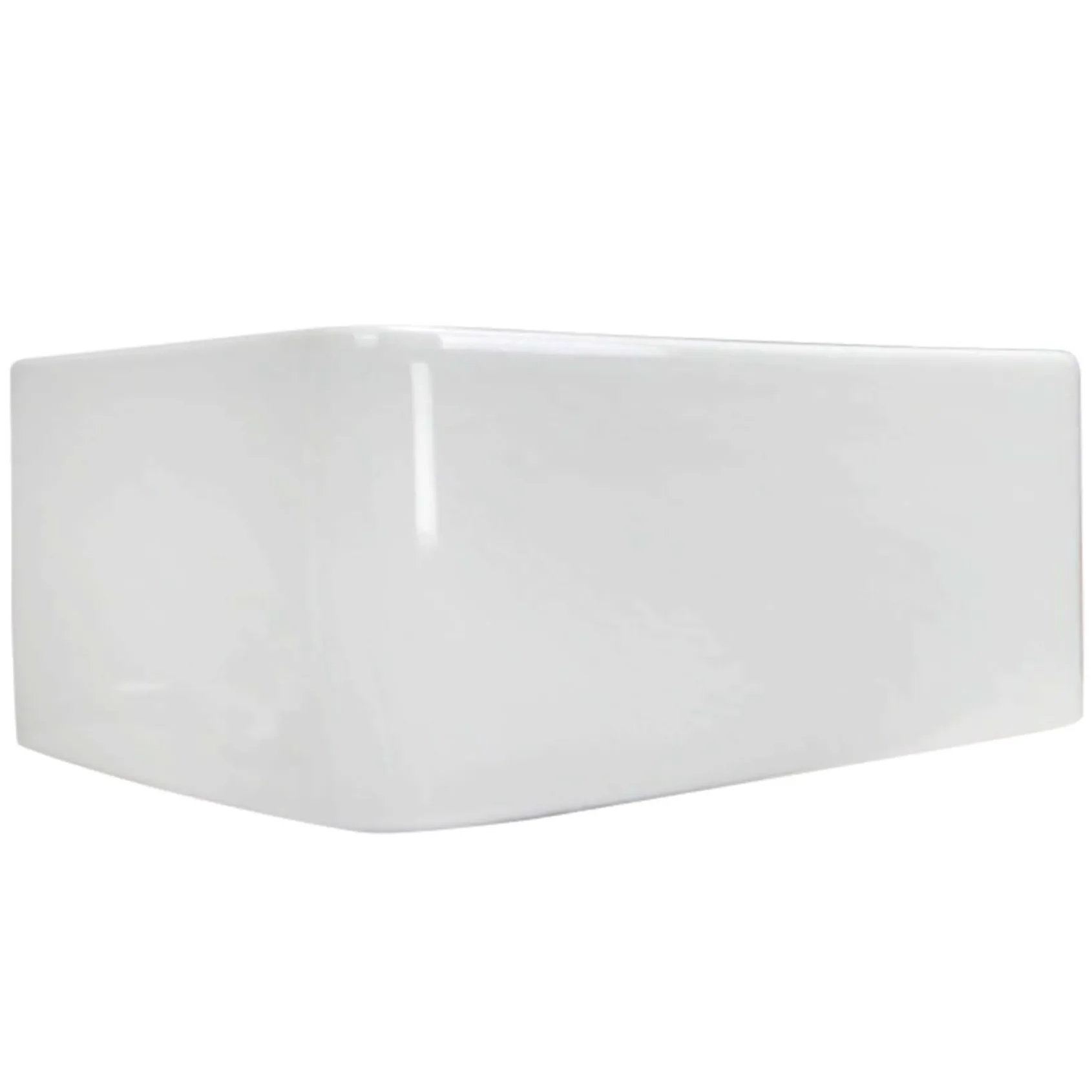 Nantucket Sinks Cape 23" Fireclay Farmhouse Sink with Accessories, White, P-FCS23