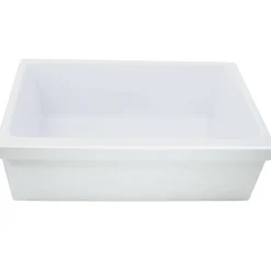 Nantucket Sinks Cape 30" Fireclay Farmhouse Sink, White, WHFCDL30