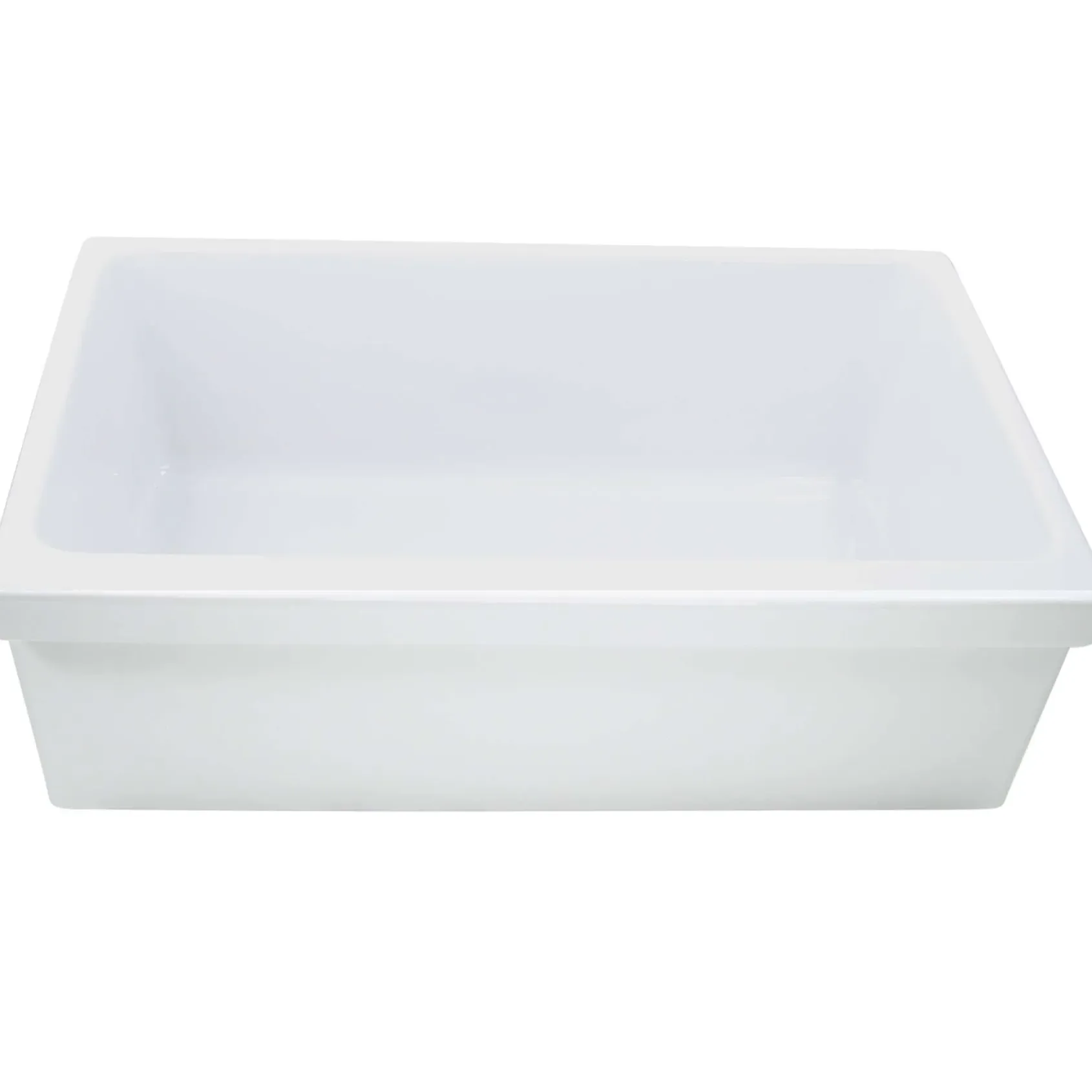 Nantucket Sinks Cape 30" Fireclay Farmhouse Sink, White, WHFCDL30