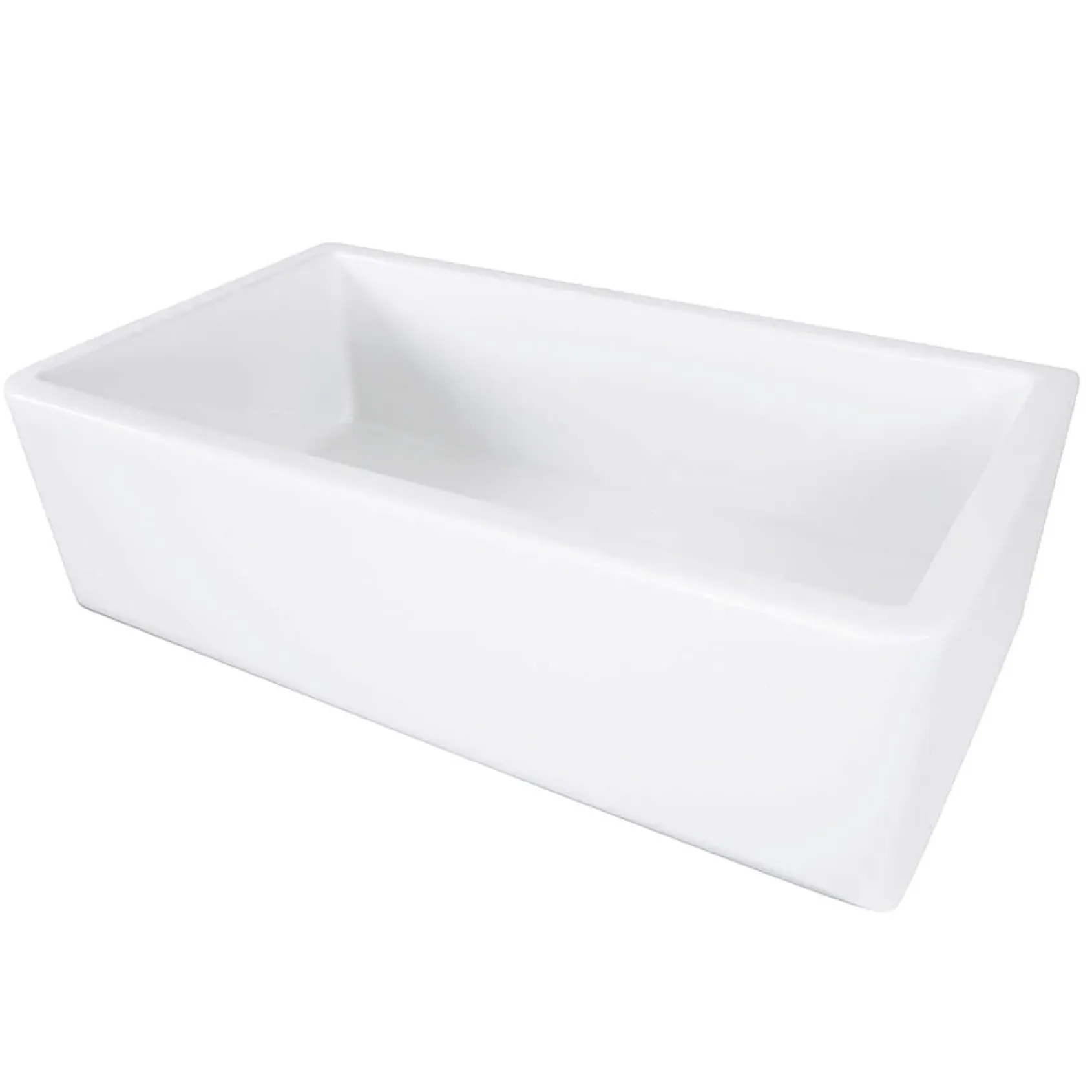 Nantucket Sinks Cape 33" Fireclay Farmhouse Sink, White, Harwich-33
