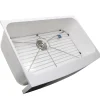 Nantucket Sinks Glacierstone 31" Retrofit Farmhouse Sink, White, NS-GSEZA32S
